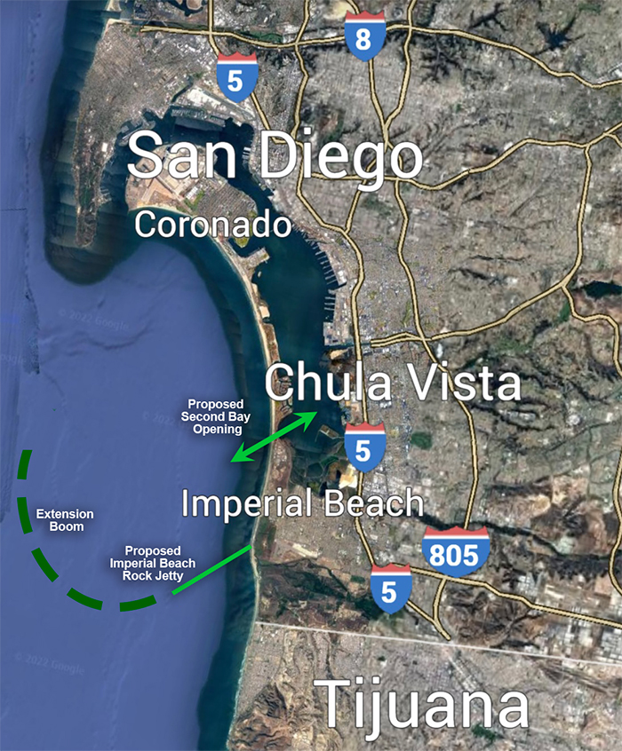 Option C
Imperial Beach Rock Jetty with Second Bay Opening